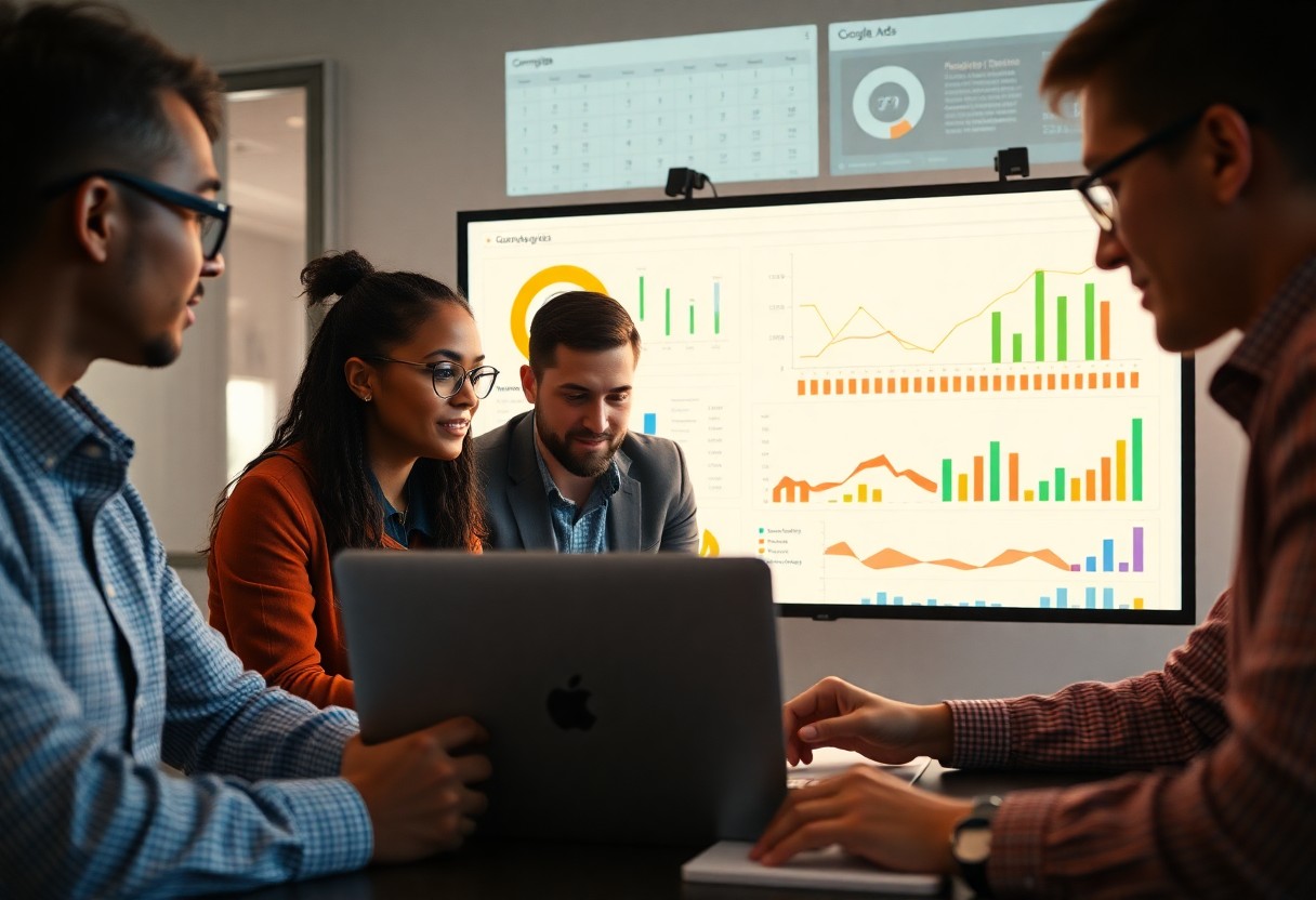 Agencia de marketing gestionando campañas de Google Ads